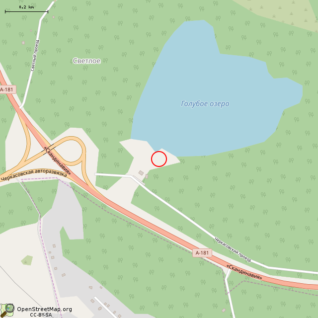 Карта где находится Пирс (Выборг) в среднем масштабе