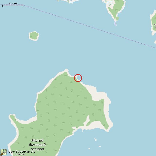 Карта где находится Старая пристань в среднем масштабе