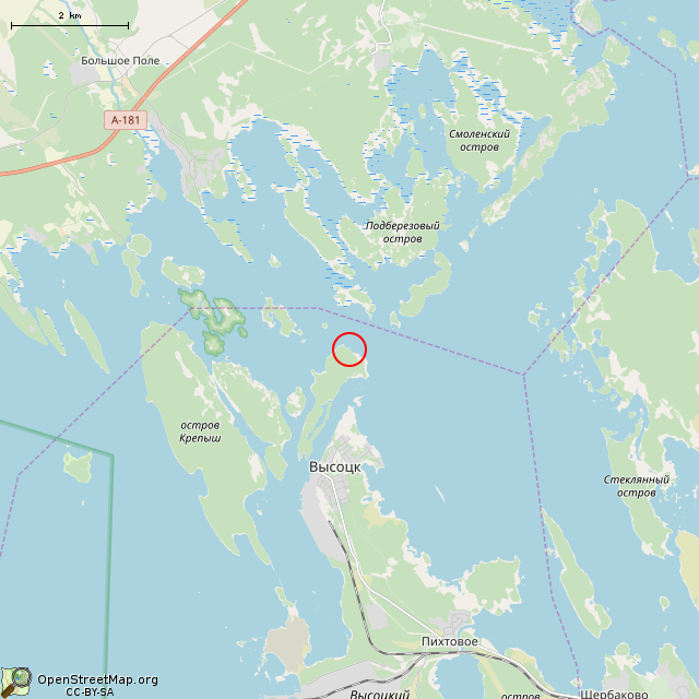 Карта где находится Старая пристань в мелком масштабе