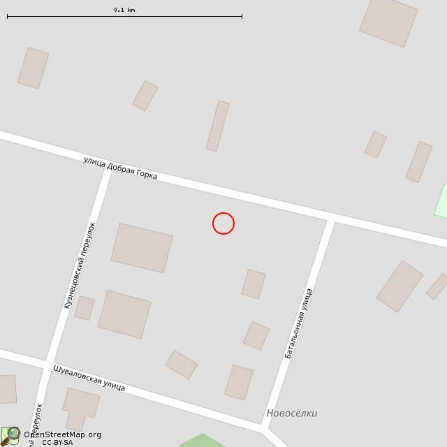 Карта где находится Гранитная стела в память о жителях деревни Новосёлки, погибших в Великой Отечественной войне (Санкт-Петербург) в крупном масштабе