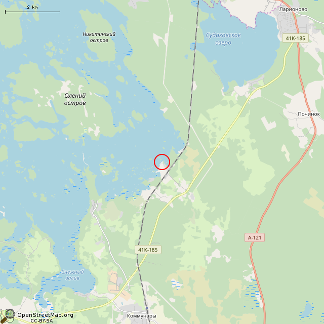 Карта где находится Лодочная станция Синёво     | причал, пристань, дебаркадер, лодочная станция / прокат лодок в мелком масштабе