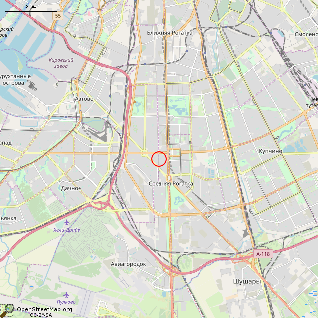 Карта где находится Фигурка кота (Санкт-Петербург) в мелком масштабе