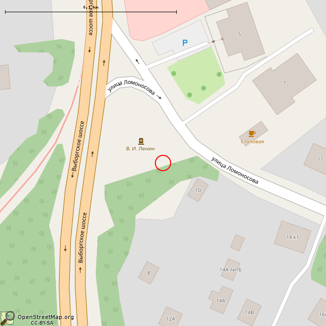 Карта где находится Памятник жителям Парголово, погибшим в годы ВОВ (Санкт-Петербург) в крупном масштабе