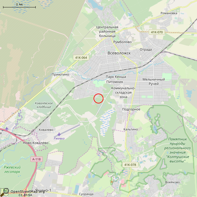 Карта где находится Кромлех в мелком масштабе