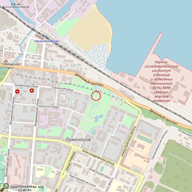 Петербург ломоносов карта