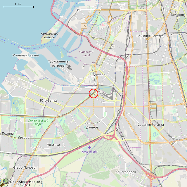 Карта где находится Памятник «Блокадному трамваю» (Санкт-Петербург)      | Вторая мировая война, достопримечательность, военный памятник / мемориал в мелком масштабе