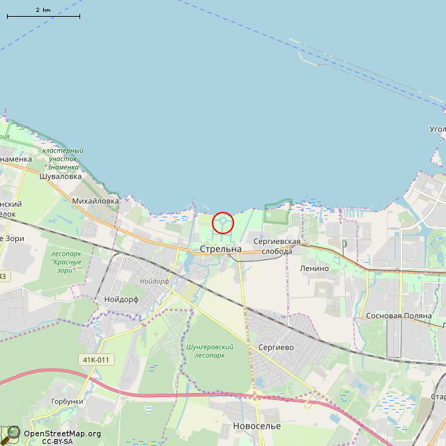 Карта где находится Причал со львами (Санкт-Петербург) в мелком масштабе