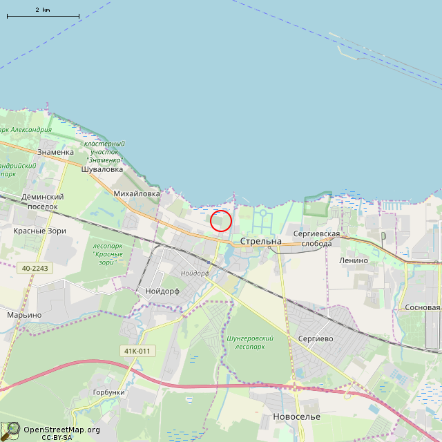 Карта где находится Братская могила советских воинов (Санкт-Петербург) в мелком масштабе