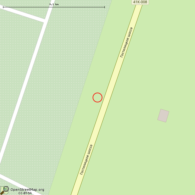 Карта где находится Памятник уничтоженной деревне Коровино в крупном масштабе