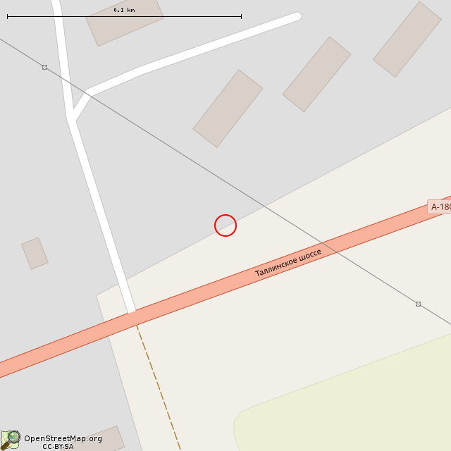 Карта где находится Памятник Герою Советского Союза Т. В. Федорову (Витино) в крупном масштабе