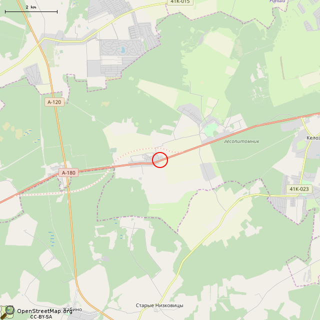 Карта где находится Памятник Герою Советского Союза Т. В. Федорову (Витино) в мелком масштабе