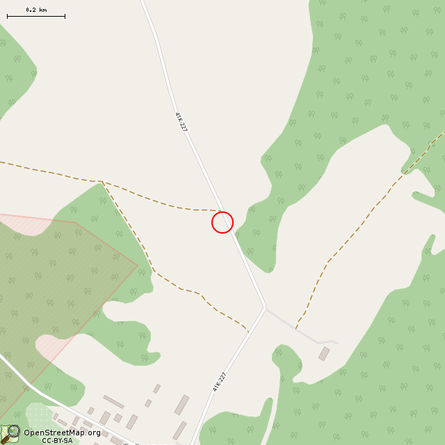 Карта где находится Братская могила воинов–ополченцев в среднем масштабе