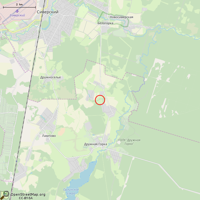 Карта где находится Куча камней в мелком масштабе