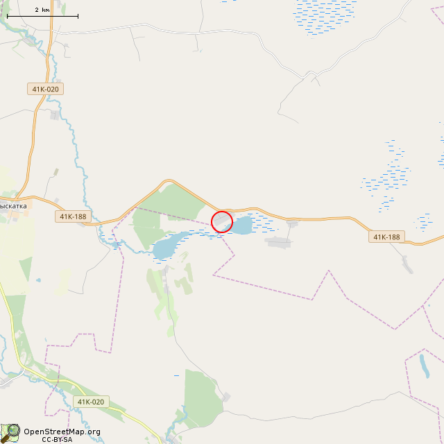 Карта где находится Курганная группа (Кушела) в мелком масштабе