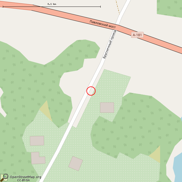 Карта где находится Заброшенные инженерно-технические заграждения (Выборг) в крупном масштабе