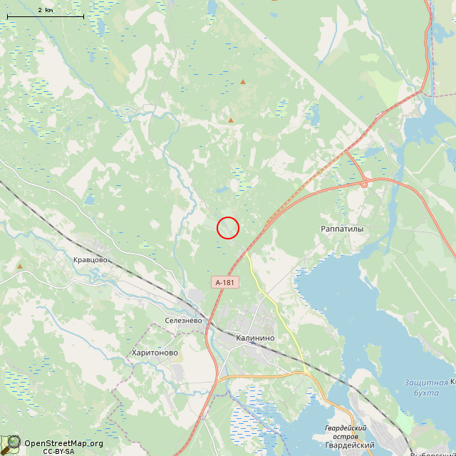 Карта где находится Обелиск воинам-татарстанцам в мелком масштабе