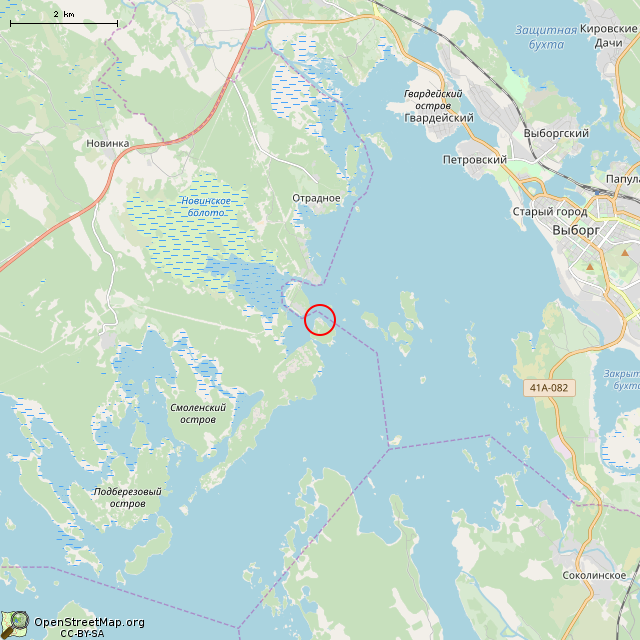 Карта где находится Дозорная башня Тура в мелком масштабе