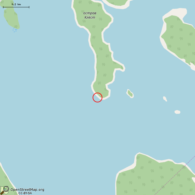 Карта где находится Большой камень. в среднем масштабе