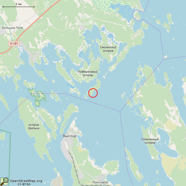 Карта где находится Памятный крест узникам белоэмигрантского лагеря в мелком масштабе