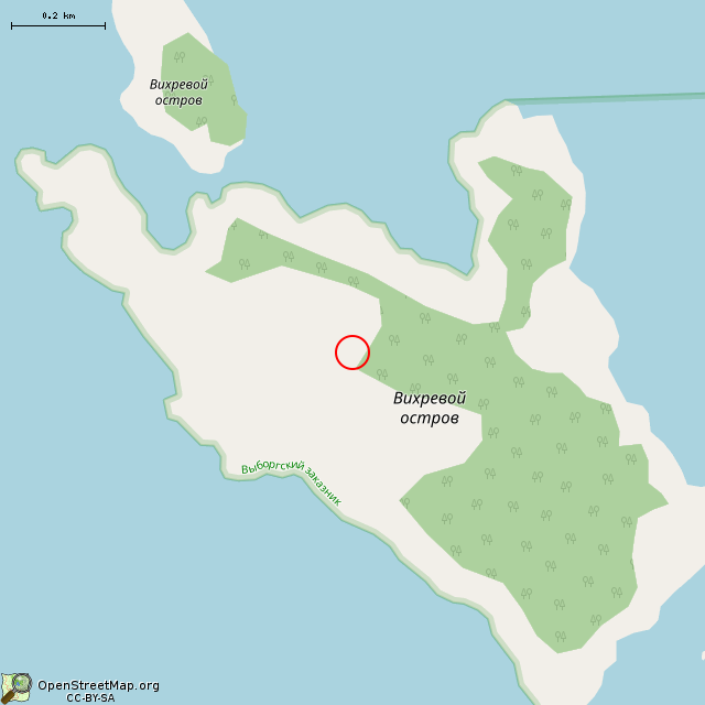 Карта где находится Старая советская погранвышка в среднем масштабе