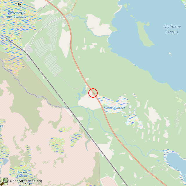 Карта где находится Крест в мелком масштабе