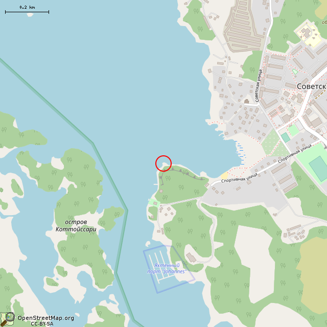 Карта где находится Расколотый камень в среднем масштабе