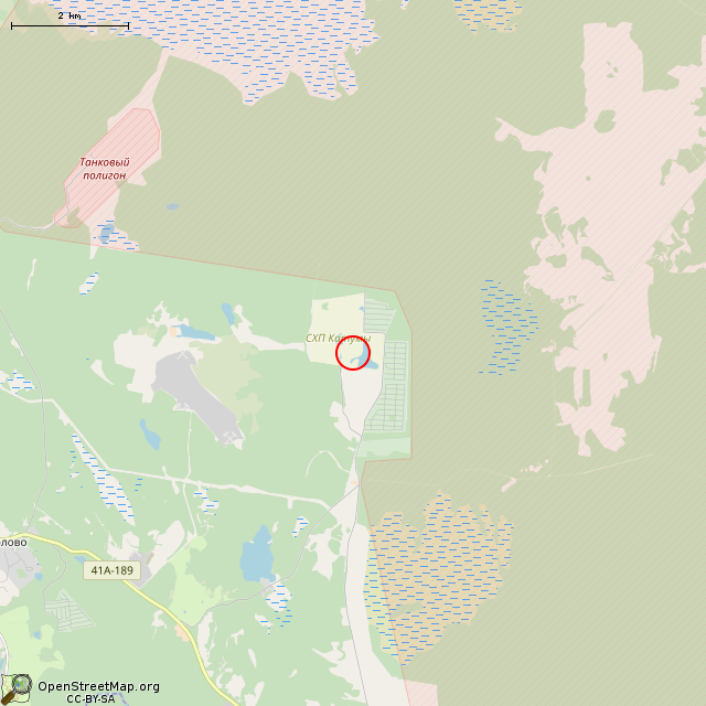 Карта где находится Артиллерийский полукапонир № К-2 КаУР в мелком масштабе