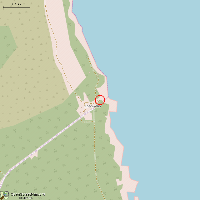 Карта где находится Памятник работникам полигона в среднем масштабе