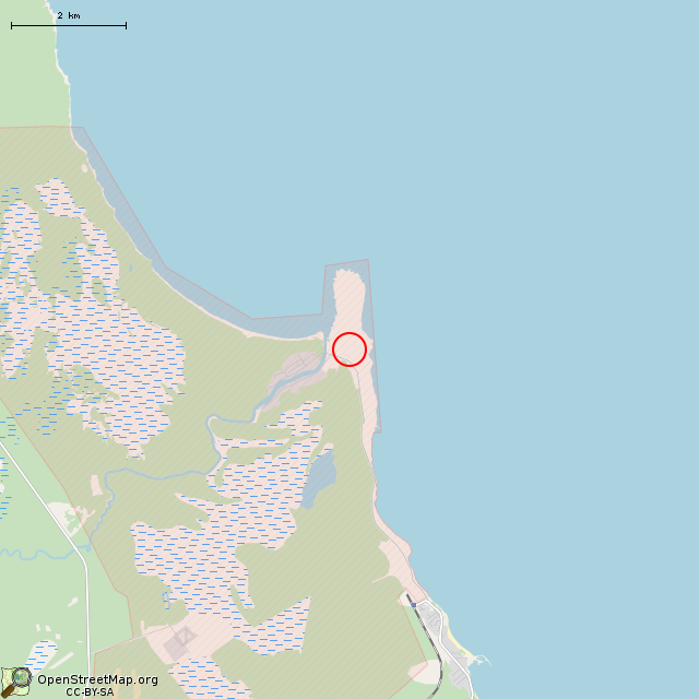 Карта где находится КП-2 (Морье) в мелком масштабе