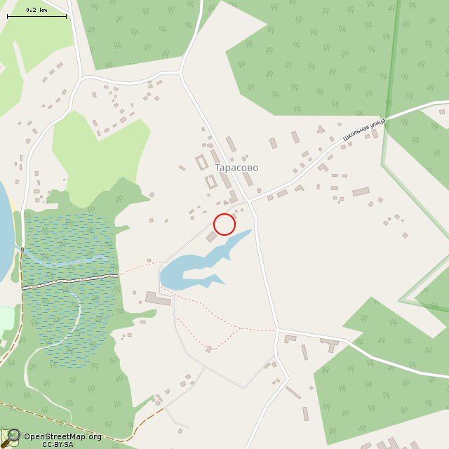 Карта где находится Памятник Ленину (Тарасово) в среднем масштабе