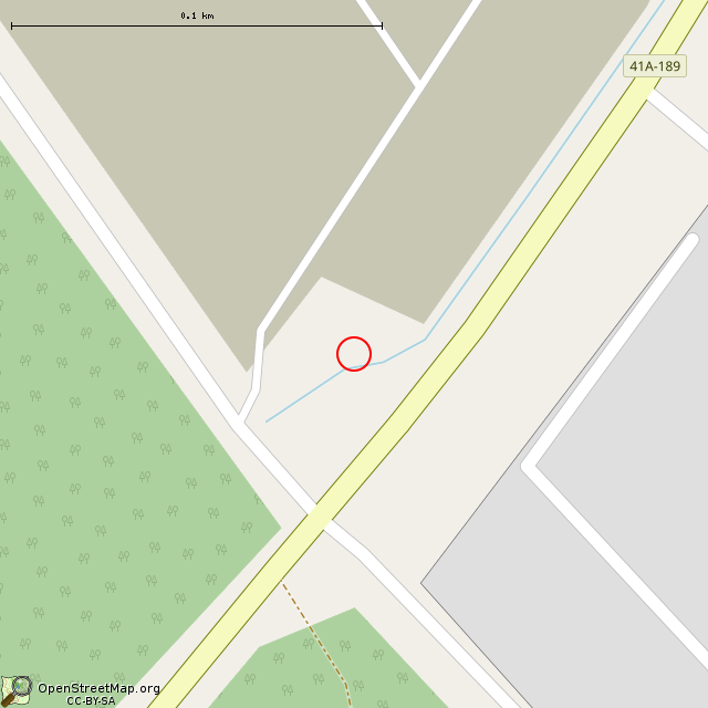 Карта где находится Вышка милицейского КПП в крупном масштабе