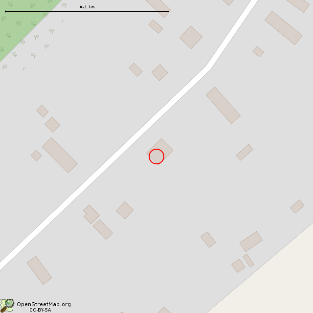 Карта где находится Здание бывшего магазина (Лужа) в крупном масштабе