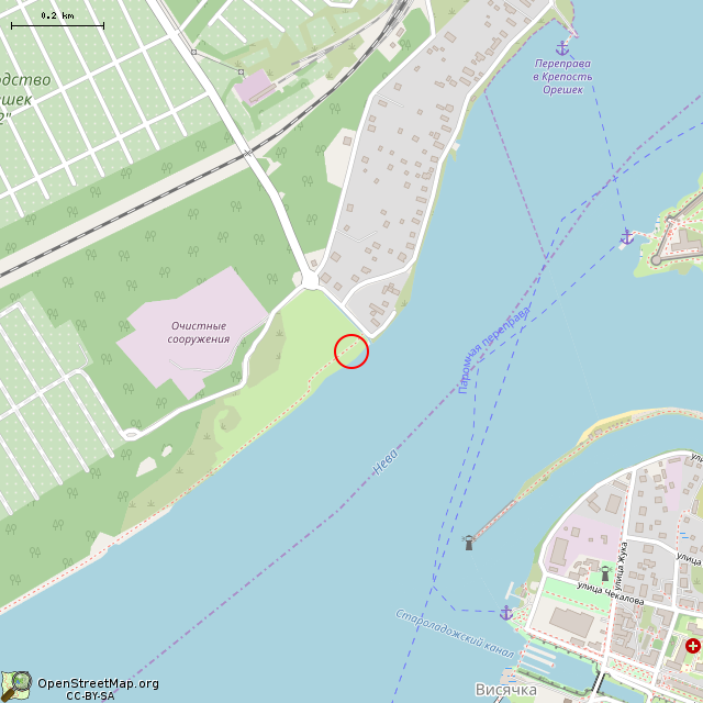 Карта где находится Памятный знак железнодорожной переправе     | Вторая мировая война, памятник, монумент в среднем масштабе