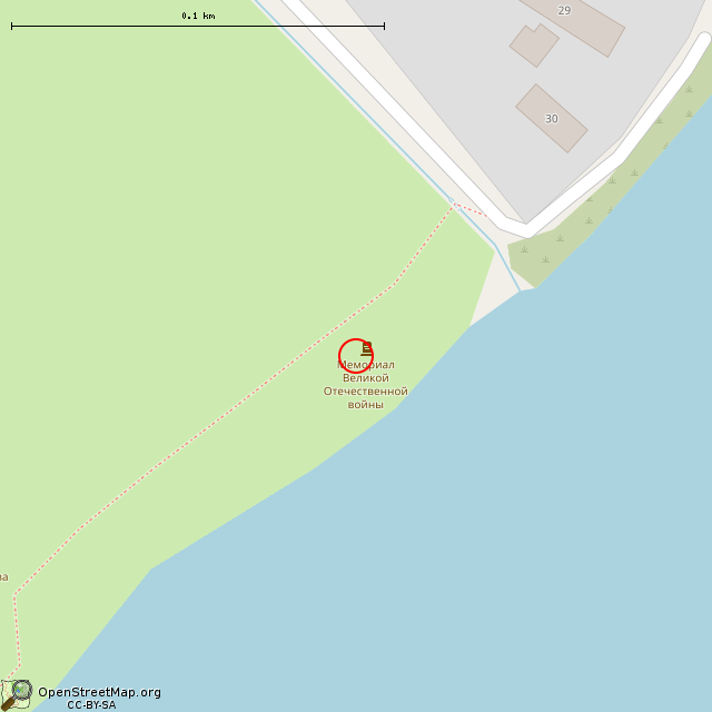 Карта где находится Памятный знак железнодорожной переправе     | Вторая мировая война, памятник, монумент в крупном масштабе