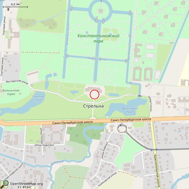 Карта где находится Конный памятник Петру I (Санкт-Петербург) в среднем масштабе