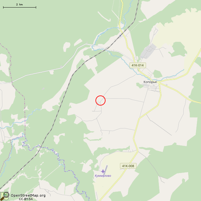 Карта где находится Заброшенный жилой дом (Подмошье) в мелком масштабе