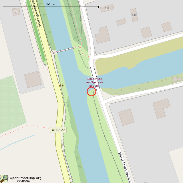 Карта где находится Шандорный мост на «Третьей версте» (Шлиссельбург) в крупном масштабе