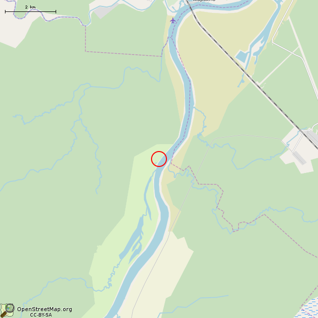 Карта где находится Памятный знак в мелком масштабе