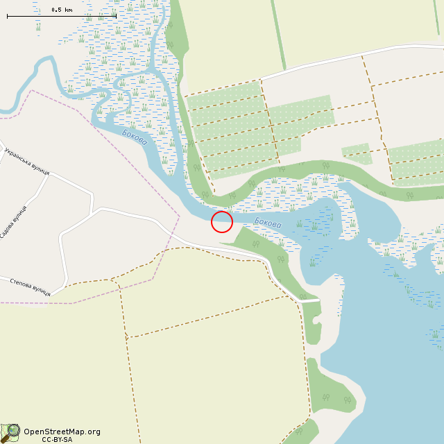 Карта где находится Валовская скала в среднем масштабе