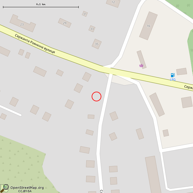 Карта где находится Ворота у дому № 6 (Кривой Рог) в крупном масштабе