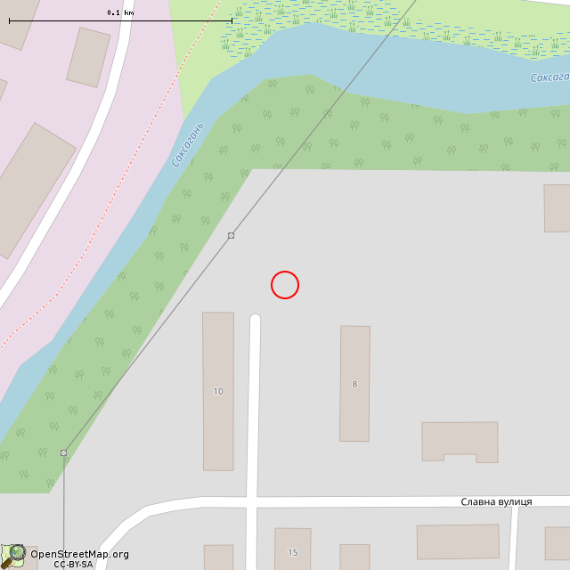 Карта где находится Заброшенное овощехранилище (Кривой Рог) в крупном масштабе