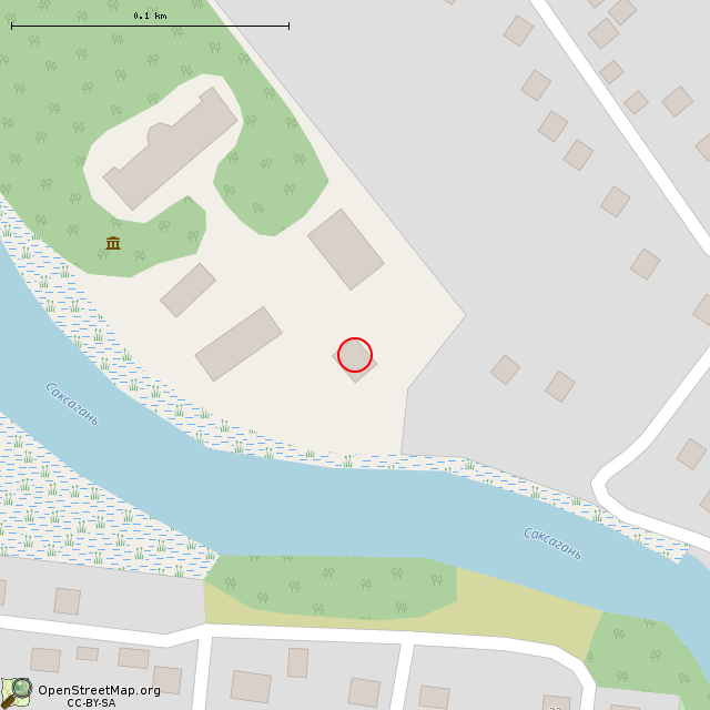 Карта где находится Заброшенное здание (Кривой Рог) в крупном масштабе