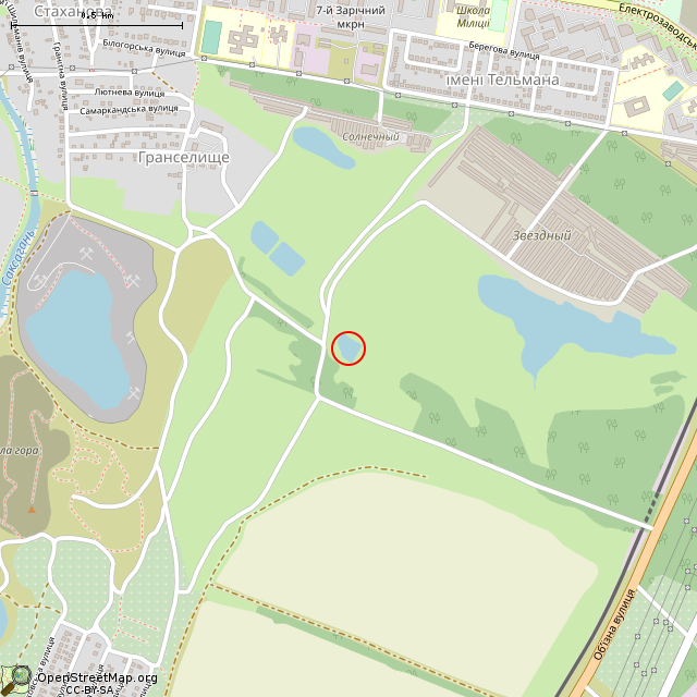 Карта где находится Отстойник (Кривой Рог) в среднем масштабе