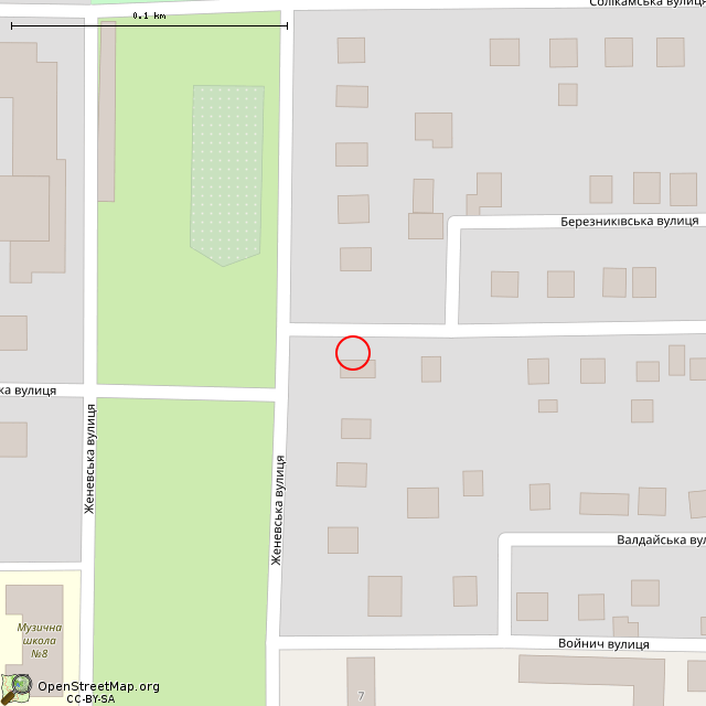 Карта где находится Заброшенный дом (Кривой Рог) в крупном масштабе