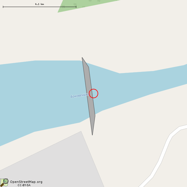 Карта где находится Плотина Христофоровского водохранилища в крупном масштабе