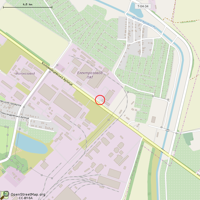 Карта где находится Ворота (Кривой Рог) в среднем масштабе