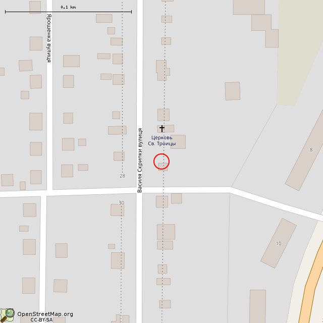 Карта где находится Заброшенный дом (Кривой Рог) в крупном масштабе