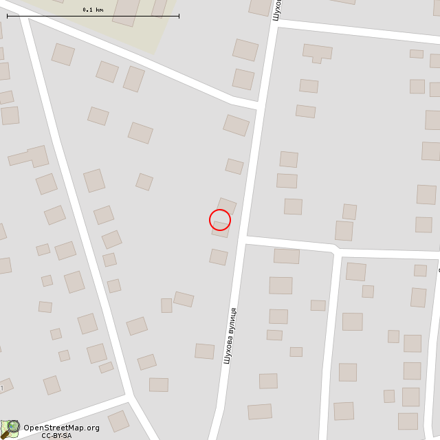 Карта где находится Заброшенный дом (Кривой Рог) в крупном масштабе