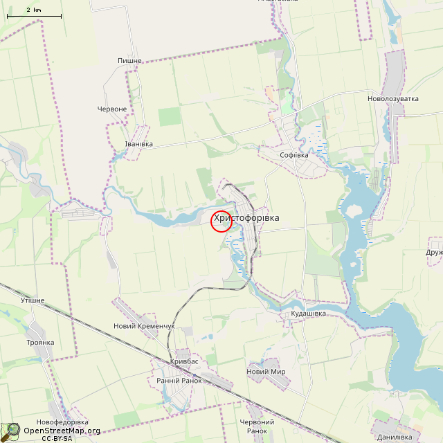 Карта где находится Колодец (Христофоровка) в мелком масштабе