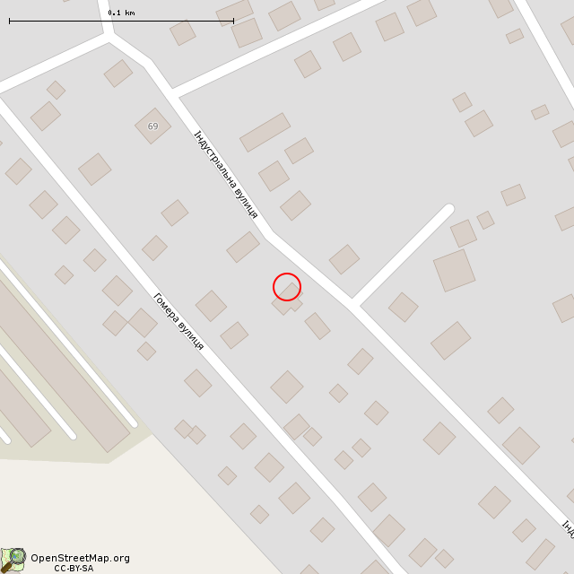 Карта где находится Заброшенный дом (Кривой Рог) в крупном масштабе